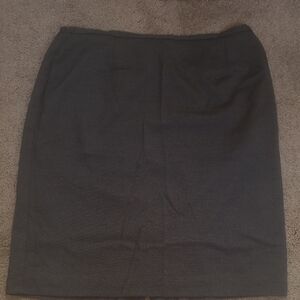 Norton McNaughton Charcoal  Pencil Knee-Length Skirt